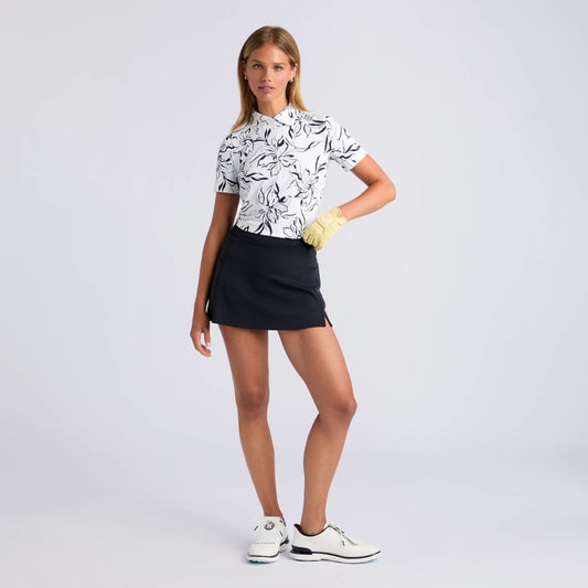 BIG FLORAL SILKY TECH NYLON POLO - US 2731