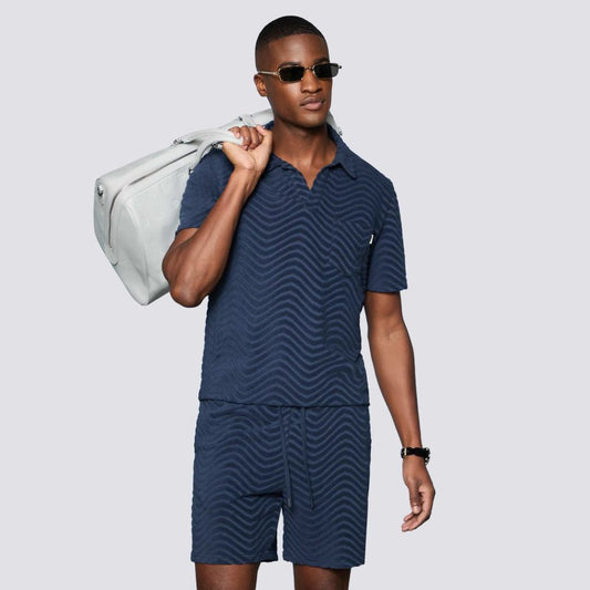 LTD RELEASE SWELL TERRY JACQUARD LOUNGE SHORT - US 3356