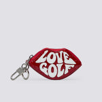 LOVE G CROC-EMBOSSED LEATHER COIN PURSE KEYCHAIN - US 7275