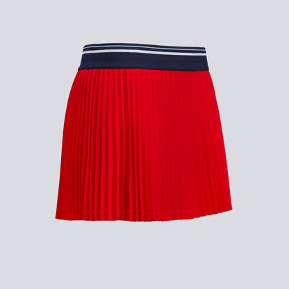 MICROPLEAT STRETCH WOVEN HIGHWAISTED SKORT - US 7187