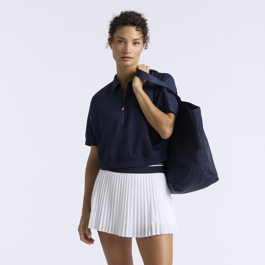 MICROPLEAT STRETCH WOVEN HIGHWAISTED SKORT - US 7173