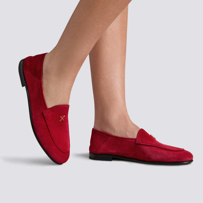 WOMEN'S METAL TEES SUEDE FLEX LOAFER - US 0225