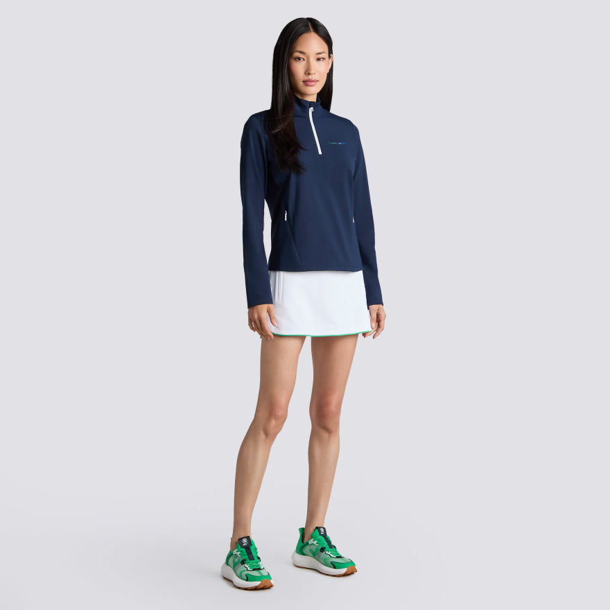 PRAY FOR BIRDIES BRUSHED BACK STRETCH 1/4 ZIP PULLOVER - US 2649