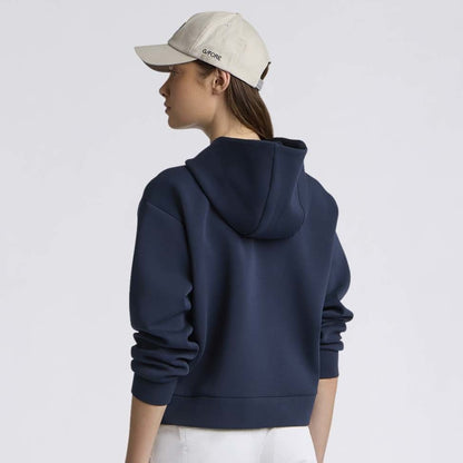 COTTON BLEND SCUBA HOODIE - US 5335