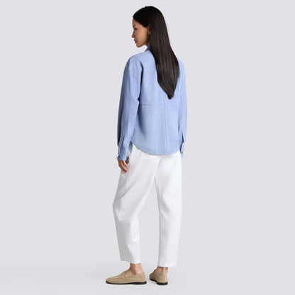 RELAXED FIT SUEDE SHIRT JACKET - US 6675