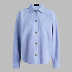 RELAXED FIT SUEDE SHIRT JACKET - US 6675