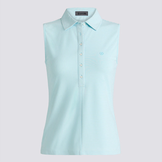 FEEDER STRIPE TECH PIQUÉ SLEEVELESS POLO - US 8132
