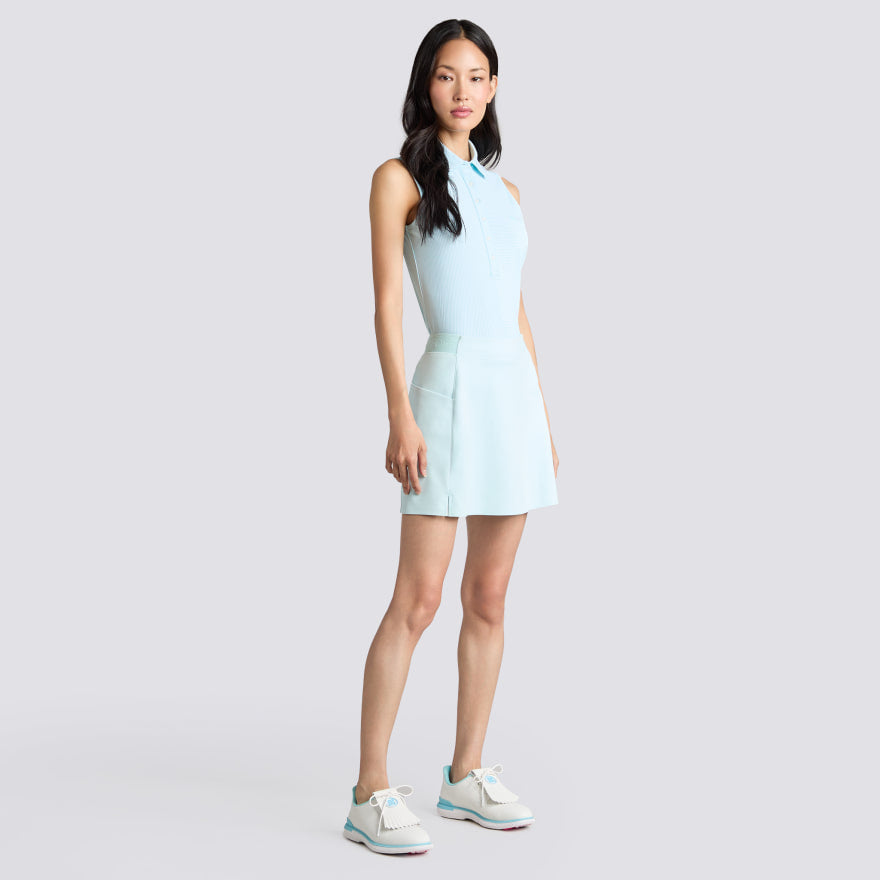 FEEDER STRIPE TECH PIQUÉ SLEEVELESS POLO - US 8132