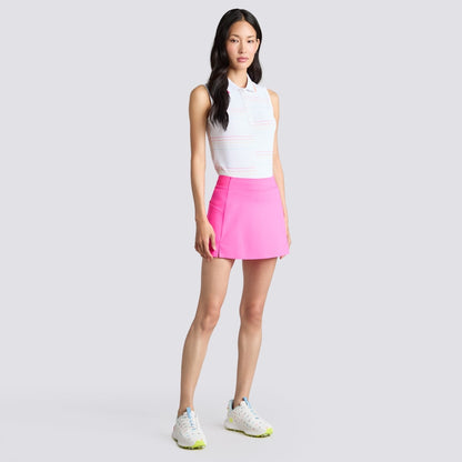 OFFSET STRIPE TECH PIQUÉ SLEEVELESS POLO - US 3856