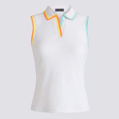 JOHNNY COLLAR RIBBED TECH SLEEVELESS POLO - US 9585
