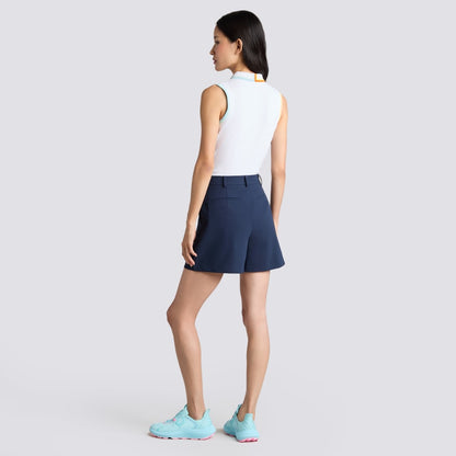 JOHNNY COLLAR RIBBED TECH SLEEVELESS POLO - US 9585
