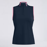 SILKY TECH NYLON MOCK NECK 1/4 ZIP POLO - US 3758