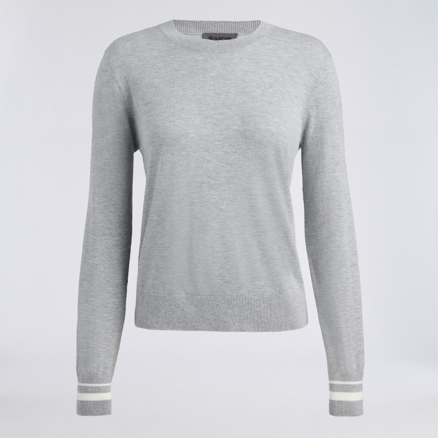 COOLING COTTON CREWNECK SWEATER - US 5604