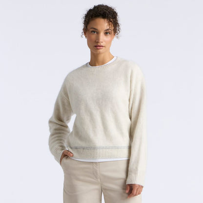 G WREATH BRUSHED CASHMERE SWEATER - US 0238
