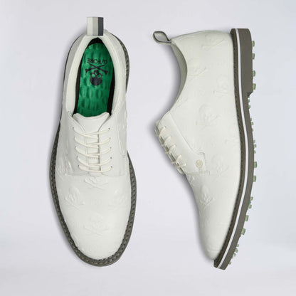 MEN'S GALLIVANTER EMBOSSED SKULL & TEES LEATHER GOLF SHOE - US 6313