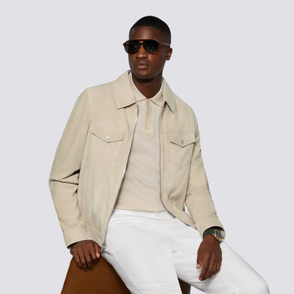 SUEDE TRUCKER JACKET - US 0780
