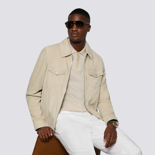 SUEDE TRUCKER JACKET - US 0780