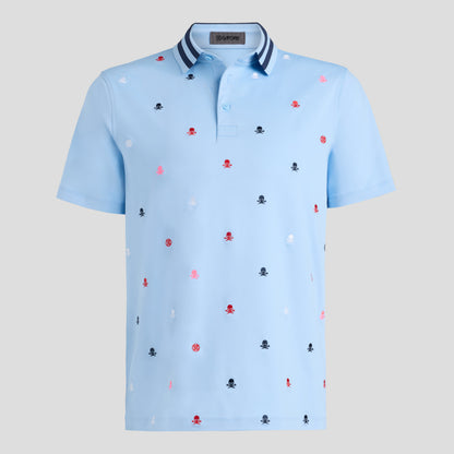 EMBROIDERED TECH JERSEY POLO - US 7316