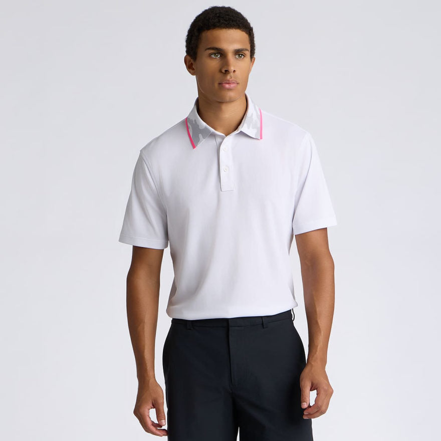 CAMO COLLAR PERFORMANCE PIQUÉ POLO - US 3012