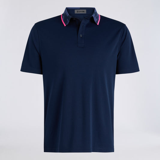 CAMO COLLAR PERFORMANCE PIQUÉ POLO - US 8516