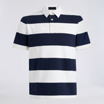 YARN DYE FRENCH TERRY RUGBY POLO - US 8917